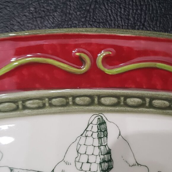 Fitz and Floyd St. Nick Sentiment Tray - Picture 8 of 10